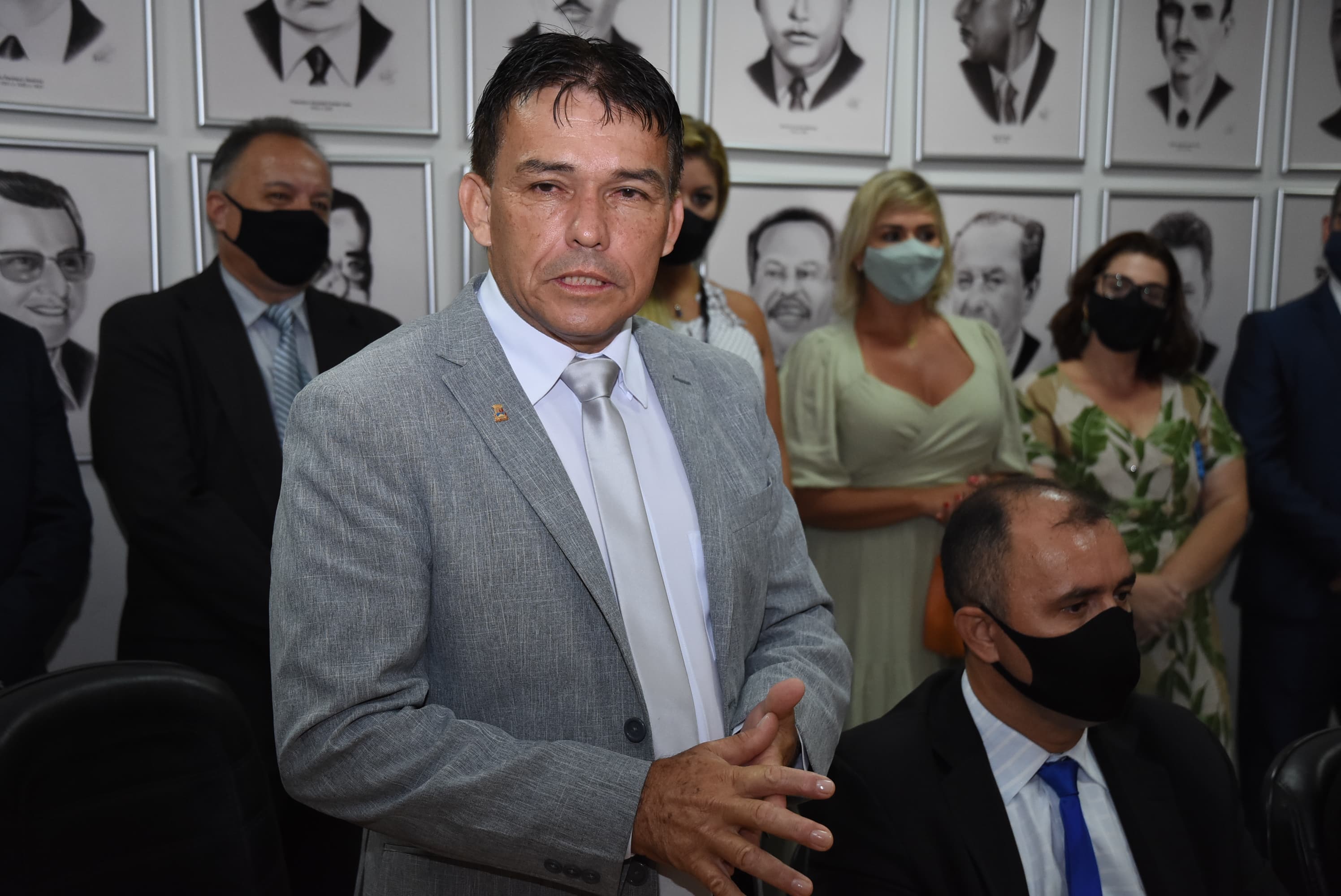 Tita em evento comunitário